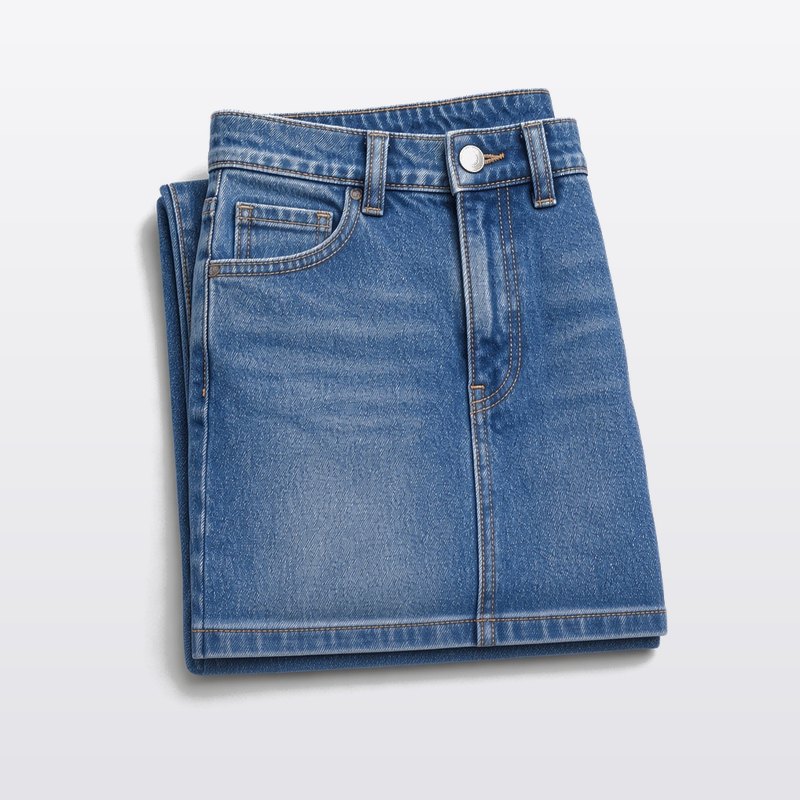 UNIQLO 女裝 修身牛仔褲 深藍